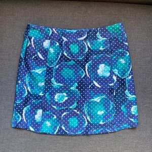 Women's Adidas Active Skort Size Small Blue Green Floral Pickleball Tennis Golf